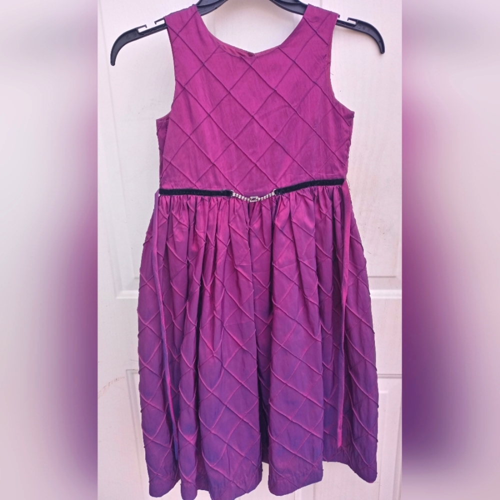 Perfectly dressed girls size 8 iridescent purple dress
